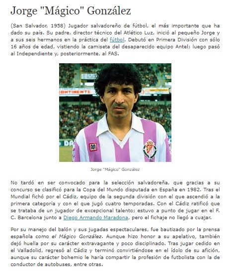 Biografia del Mgico Gonzlez